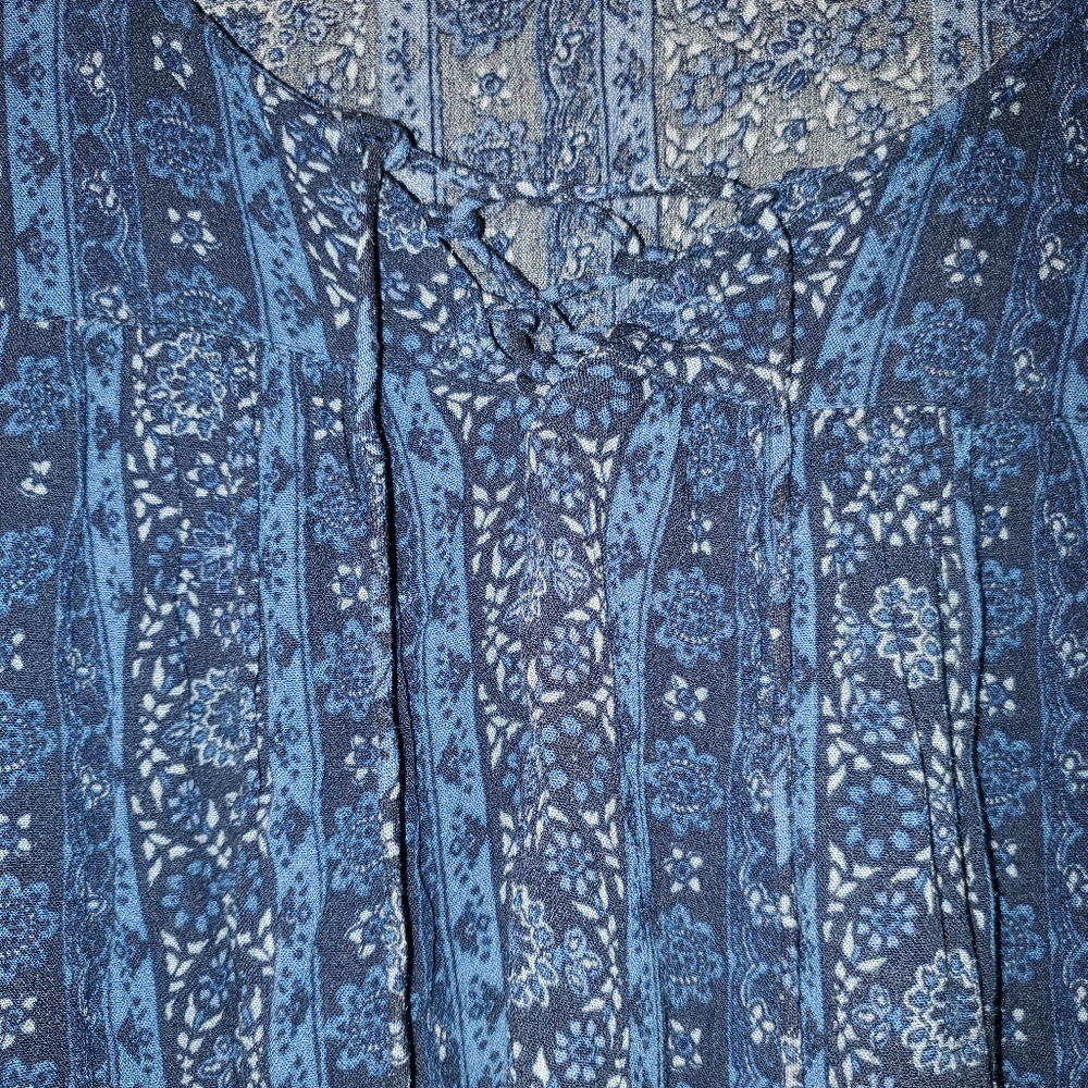 Blue Hollister Long Sleeve Blouse - Picture 6 of 6